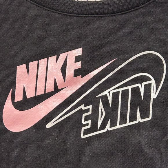 NIKE ARTIC PUNCH & BLACK WITH SWOOSH SWEAT TOP - Picture 3 of 11